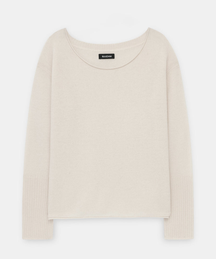 Lightweight Cashmere Boatneck Sweater