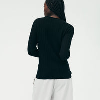 Lightweight Cashmere Ribbed Sweater