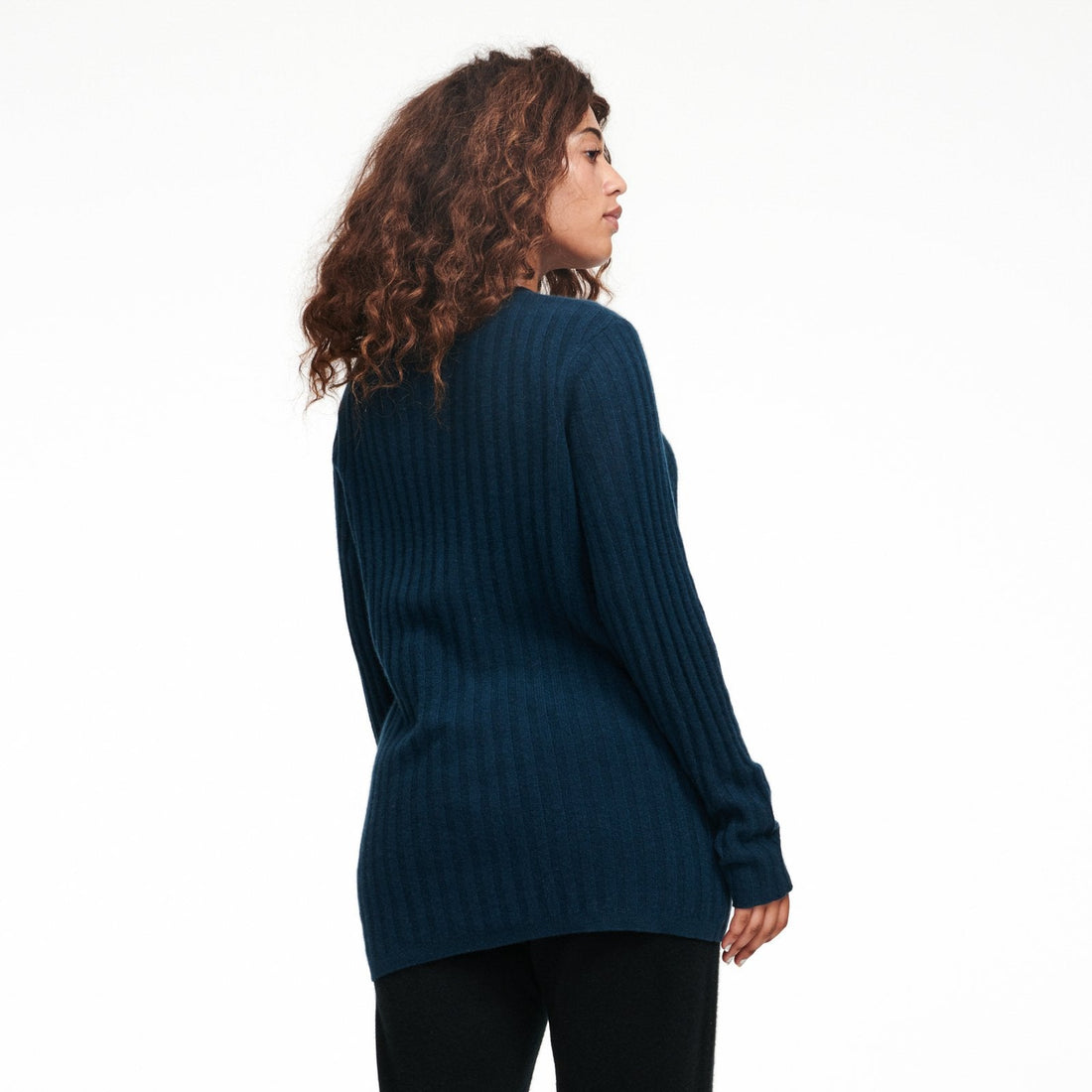 Lightweight Cashmere Ribbed Sweater