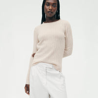 Lightweight Cashmere Ribbed Sweater