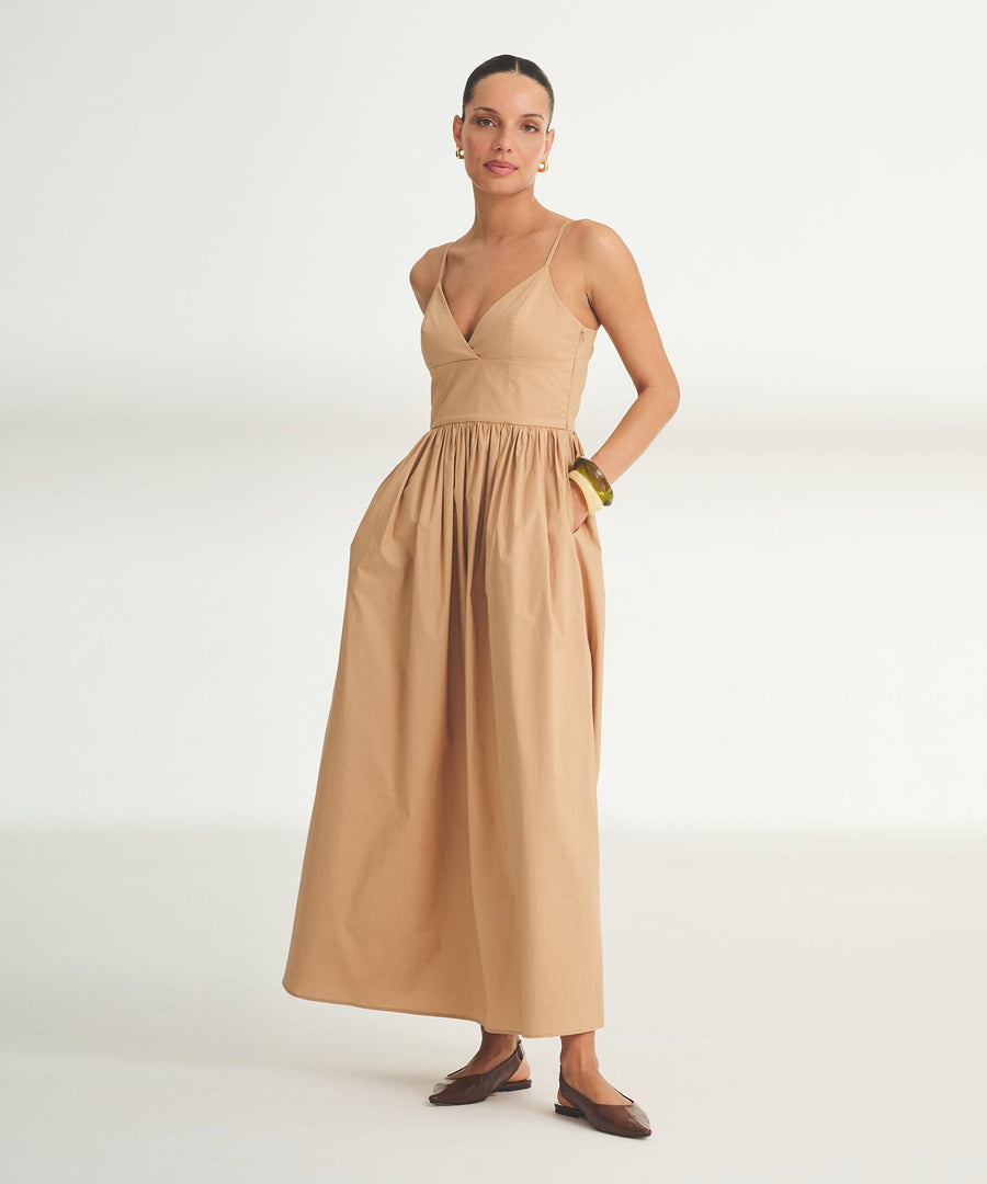 Novelty Woven Cotton Slip Dress
