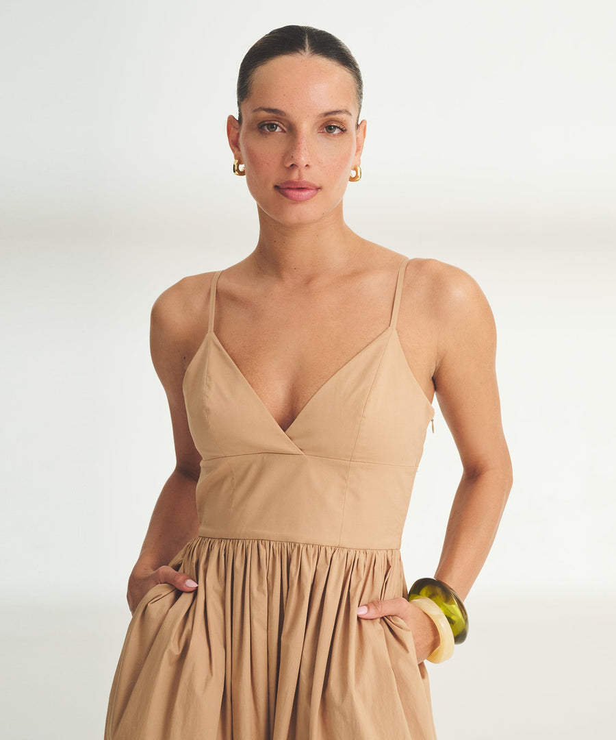 Novelty Woven Cotton Slip Dress