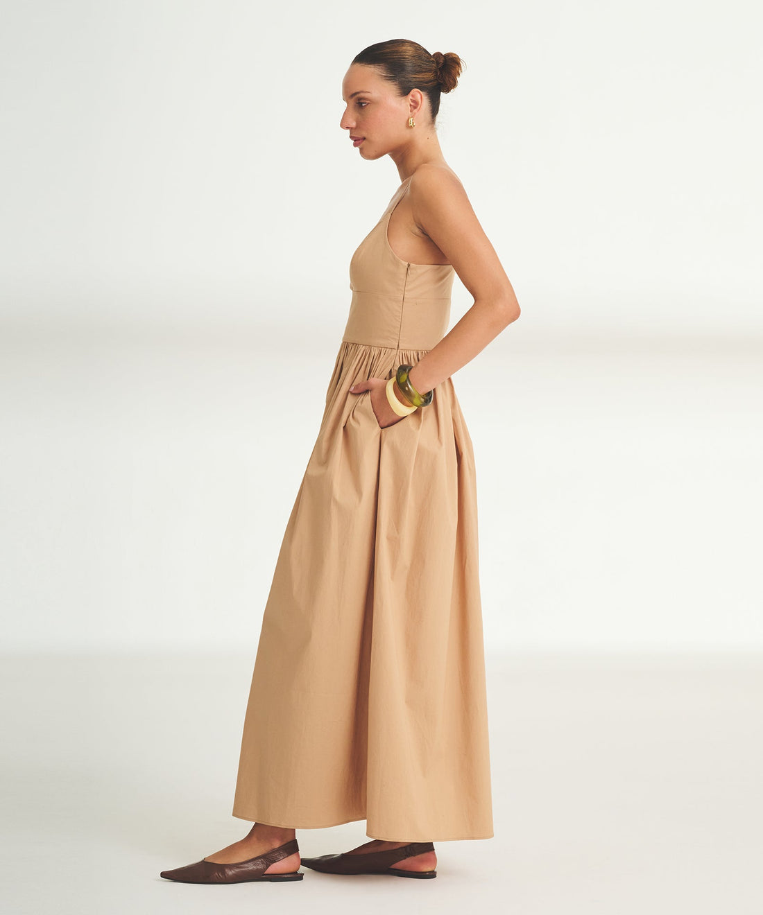 Novelty Woven Cotton Slip Dress