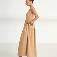 Novelty Woven Cotton Slip Dress