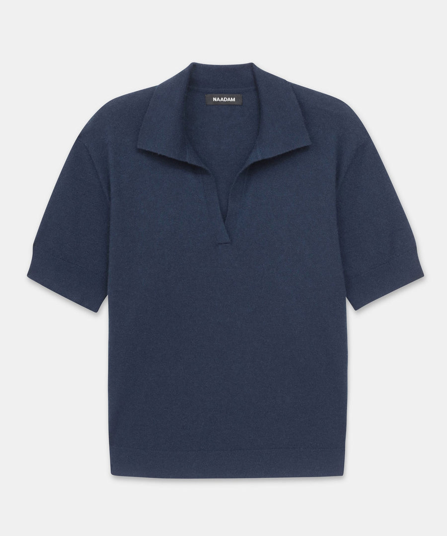 Super Fine Cashmere Short Sleeve Polo