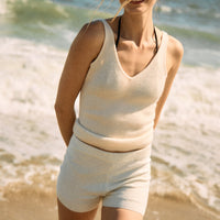Signature Cashmere Ribbed V-Neck Tank