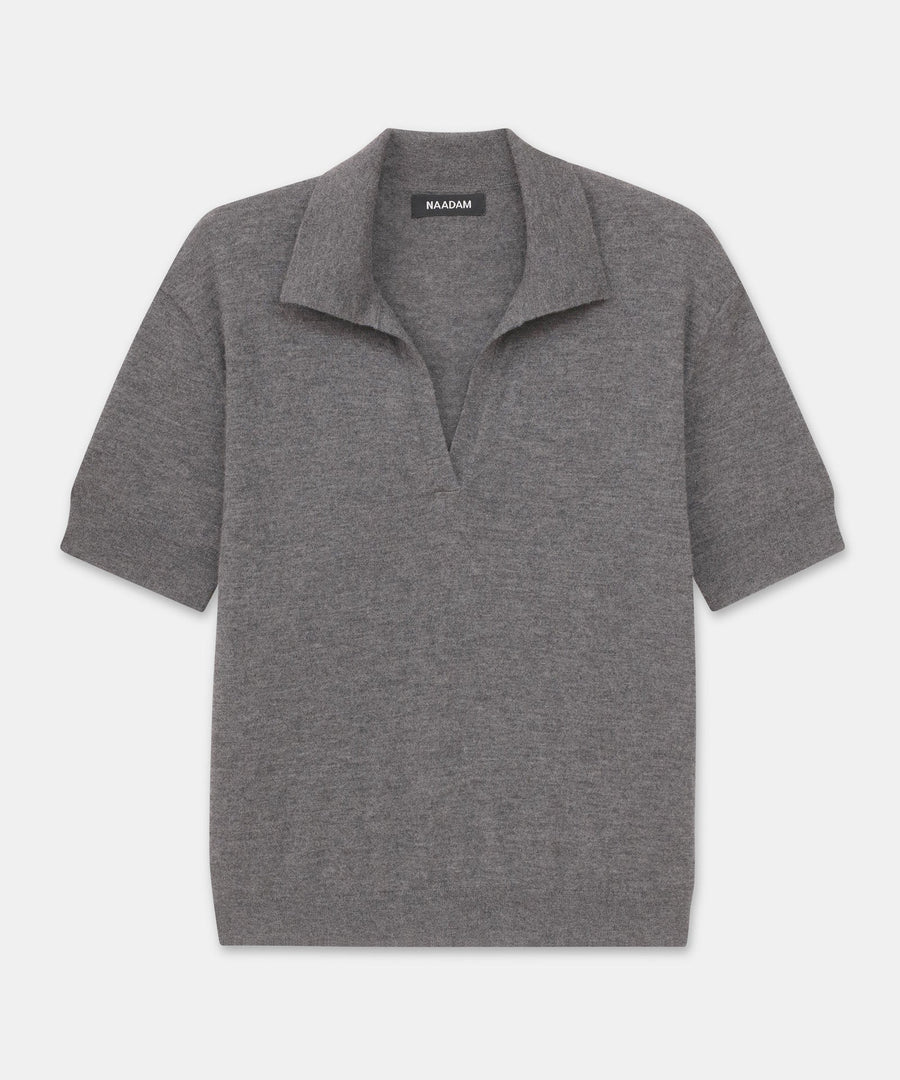 Super Fine Cashmere Short Sleeve Polo