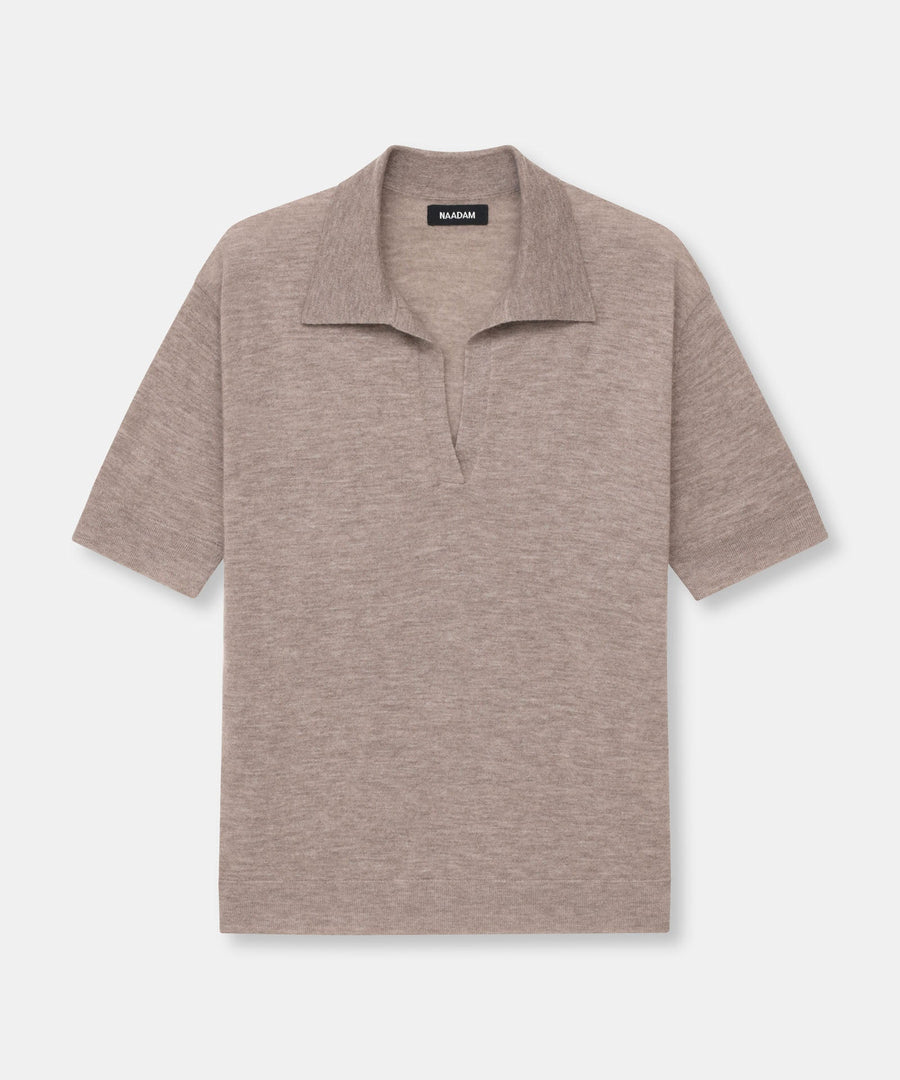 Super Fine Cashmere Short Sleeve Polo