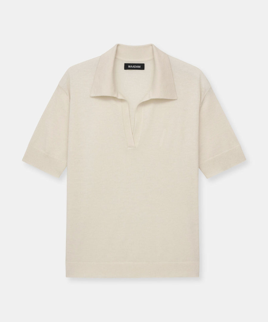 Super Fine Cashmere Short Sleeve Polo